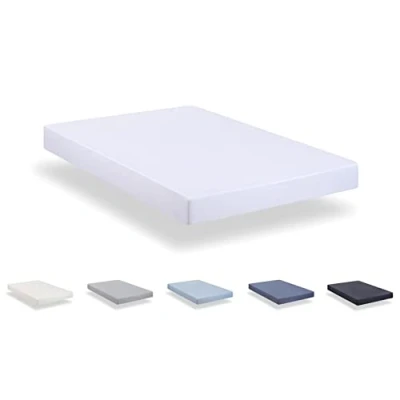 Image of Todocama Fitted sheet in extra soft brushed microfibre. (Bed 105 x 190/200 cm, White)