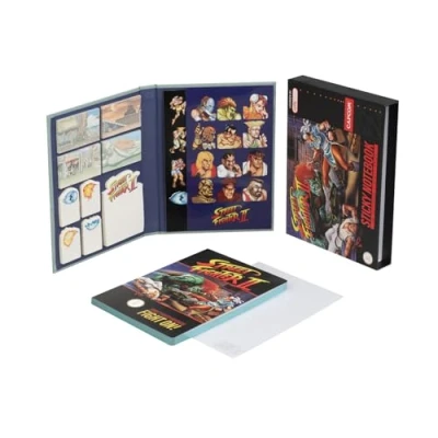 Image of Grupo Erik Notebook A5 Street Fighter Sticky Notes &amp; Stickers Gift Box Notebooks A5, Notepads Notepad, Sketchbook Gamer Gifts, Gaming Desk Accessories