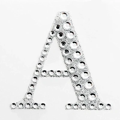 Image of 5cm Diamante Self Adhesive Glitter Sticker Letter A