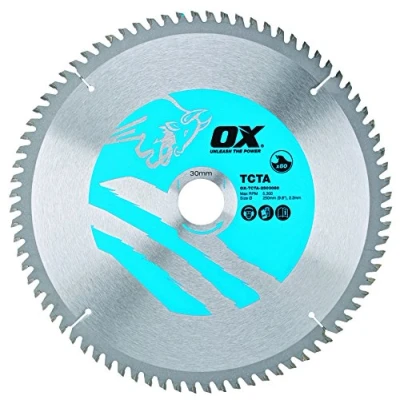 Image of OX Alu/Plastic/Laminate Cutting Circular Saw Blade 250/30mm, 80 Teeth TCG