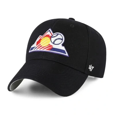 Image of 47 Brand Relaxed Fit Cap MLB Colorado Rockies black