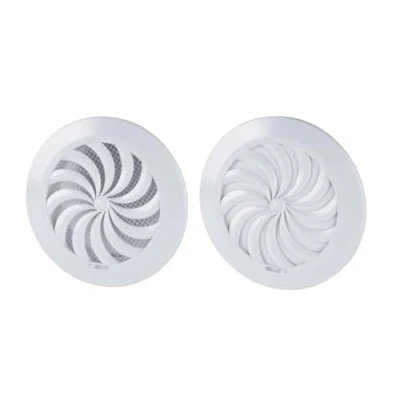 Image of 110mm Circular Air Vent with Adjustable Shutter and Mosquito Net/Mesh/Round Net T95a