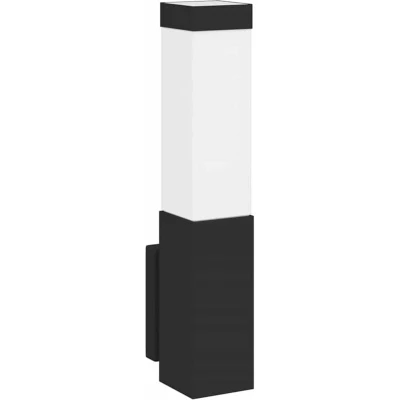 Image of vidaXL Outdoor Wall Light Black Stainless Steel IP44
