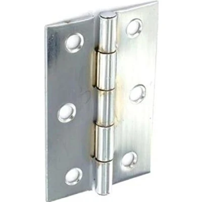 Image of Securit Steel Butt Hinges Zinc Plated (Pair) 75mm