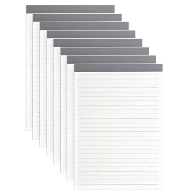 Image of M&amp;G 5x8 Note Pads, 8 Pack A5 Legal Pads 70 Sheets Notepads Writing Pad College Ruled Lined Memo Paper Tablet Kraft Cover for Work Taking