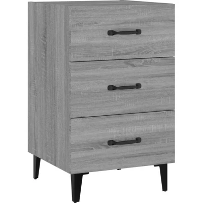Image of vidaXL Bedside Cabinet Grey Sonoma 40x40x66 cm Engineered Wood