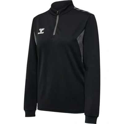 Image of hummel Hmlauthentic Women&#039;s Half Zip Sweat Woman Sweatshirt Black