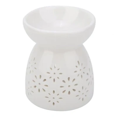 Image of VIFER Ceramic Night Fragrance Lamp Essence Oil Burner Candle Incense Aroma Stove Aromatherapy Flower