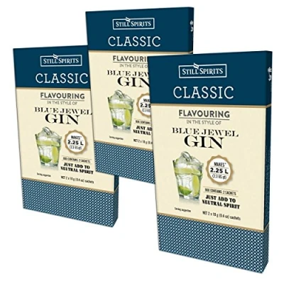 Image of 3X Still Spirits Classic Blue Jewel Gin Premium Essence Flavours 2.25L