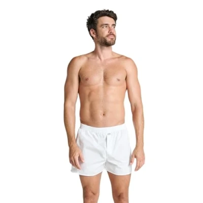 Image of Jockey® Everyday Woven Boxer Short, White, S