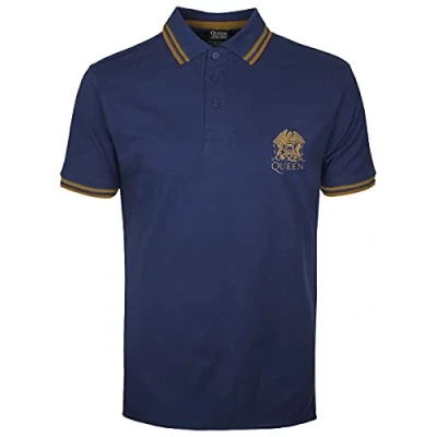 Image of Paradiso Clothing Queen Classic Crest Unisex Polo shirt, Size: Large, Navy