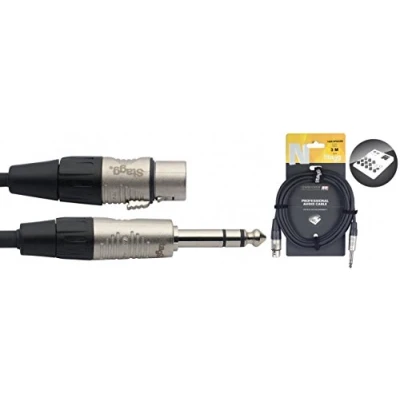 Image of Stagg NAC3PSXFR 3m N Series XLR to 1/4 inch Jack Cable