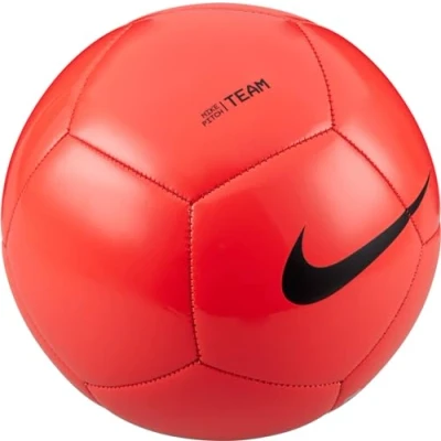 Image of NIKE DH9796 635 Pitch Team Recreational soccer ball Unisex Adult BRIGHT CRIMSON/BLACK Size 3