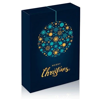 Image of Pack of 10 Christmas Baubles for Three Bottles Wine Boxes, Packaging, Bottle Box (3 Bottles)