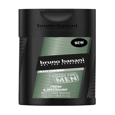 Image of Bruno Banani Fragrance Made for Men Shower Gel 3 in 1 Body, Hair and Face with Aromatic Men&#039;s 250ml