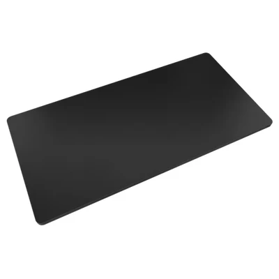 Image of Dellonda Black Rectangular Desktop 1400 x 700mm, 1&quot; Thickness