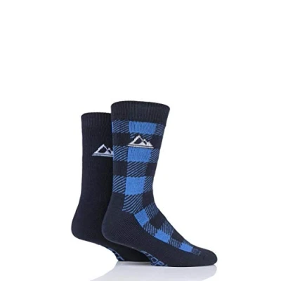 Image of 2 Pair Navy / Blue Thermal Boot Socks Men&#039;s 6 11 Mens Storm Bloc