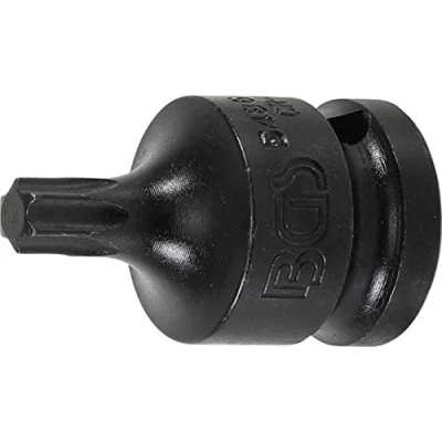 Image of BGS 5486 T45 Impact Bit Socket length 42 mm 12.5 (1/2&quot;) Drive T Star (for Torx)