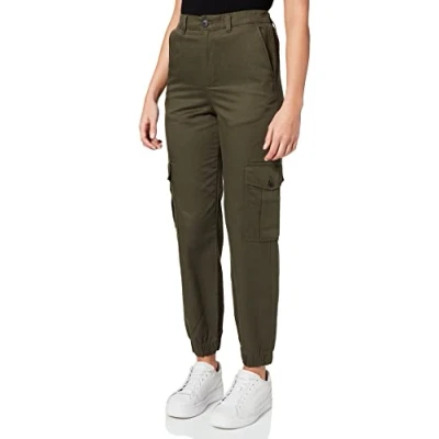 Image of JJXX Holly Relaxed Cargo PANT trousers, Women&#039;s, Size: XLx30, Forest night
