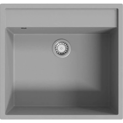 Image of vidaXL Kitchen Sink with Overflow Hole Grey Granite