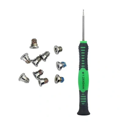 Image of Replacement Screws Set with P5 Pentalobe Screwdriver Compatible MacBook Pro Retina 13&quot; 15&quot; A1398 A1425 A1502 Bottom Case Repair Kit