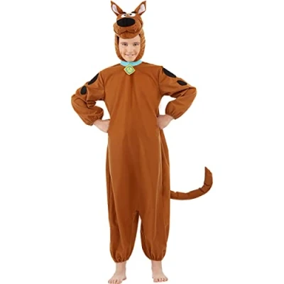 Image of Funidelia Scooby Doo costume OFFICIAL for boys and girls Scooby, Cartoons Costumes kids, accessory fancy dress &amp; props Halloween, carnival parties Size 5 6 years Brown