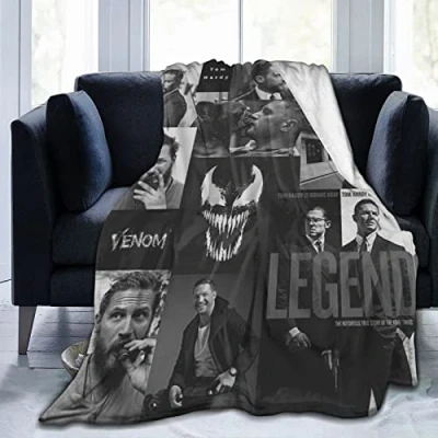 Image of LOUJIN Flannel Blanket Tom Actor Hardy Bedding Fleece Soft Thow Blankets Air Conditioning For Sofa Co 150CM X 125CM