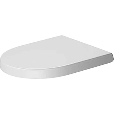 Image of Duravit Starck 2/Darling New toilet seat, soft close lid, duroplastic with stainless steel hinges, white