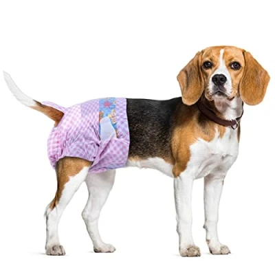 Image of 10 Count Disposable Dog Diapers for Female Dogs, Dogs Incontinence Diapers, Small Fits Waist 25 40 cm S