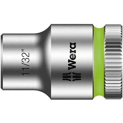 Image of Wera 05003571001 11/32 Inch 8790 HMB Zyklop Socket with Hexagon Drive Silver