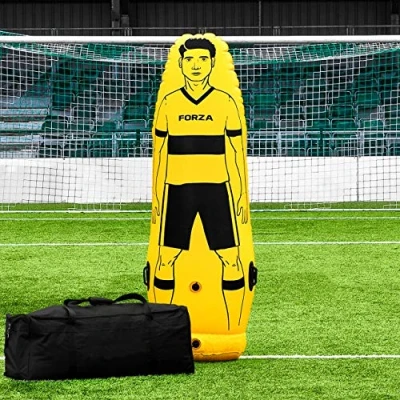 Image of FORZA Pro Football Air Mannequin Inflatable Free Kick Training Dummies (Luxury Wheeled Carry Bag, Junior Pack of 1)