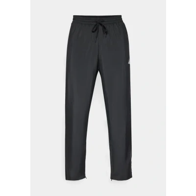 Image of adidas Men&#039;s Essentials Small Logo Stanford Pant Open Hem, Black/White, XS