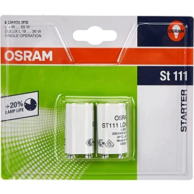 Image of OSRAM Starter 111 Long life / For independent connection of fluorescent tubes Pack 2