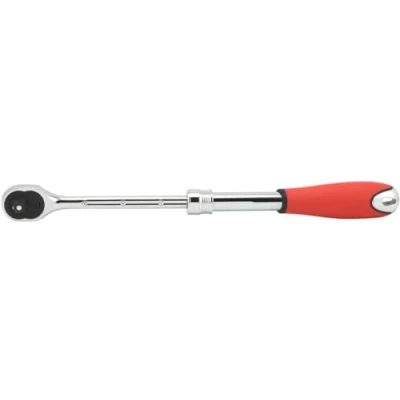 Image of Neiko 03067A 3/8 Inch Drive Extendable Ratchet Handle, 72 Tooth Reversible Ratcheting Feature, Extends 8 1/2 to 12 Inches