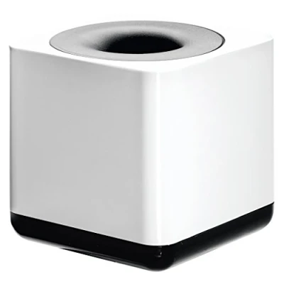Image of HAN 17652 32, i Line paper clip dispenser. Elegant, attractive accessory, premium quality with ring magnet, white black