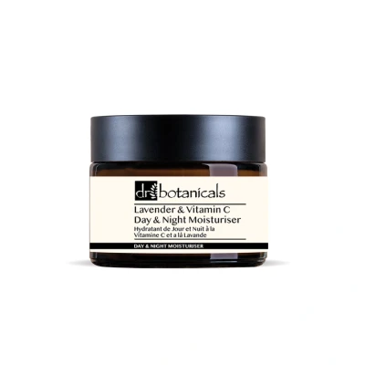 Image of Dr Botanicals Lavender &amp; Vitamin C Day Night Moisturiser 50ml Hydrates, Brightens the Skin, Reduces Signs of Aging Promotes a Calm Even Skin Tone with Oil