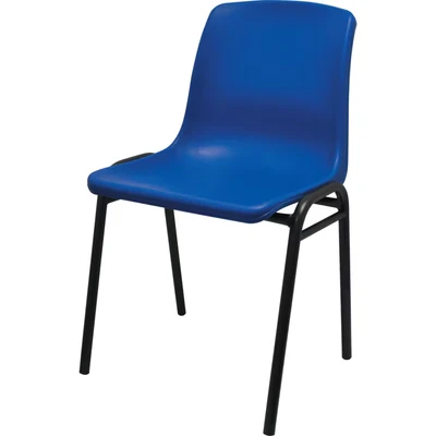 Image of Lincoln Polypropylene H/D Stacking Chair Blue