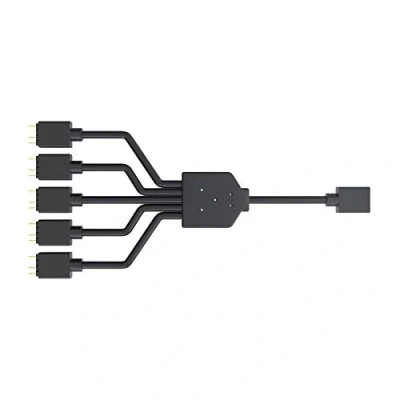 Image of Cooler Master ARGB 1 to 5 Splitter Cable, 3 Pin LED Connector, 58 cm, MFX AWHN 1NNN5 R1
