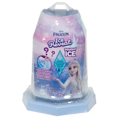 Image of Mattel Disney Frozen Small Doll Ice Reveal with Squishy Gel and 6 Surprises Including Character Friend &amp; Play Pieces (Dolls May Vary), HRN77
