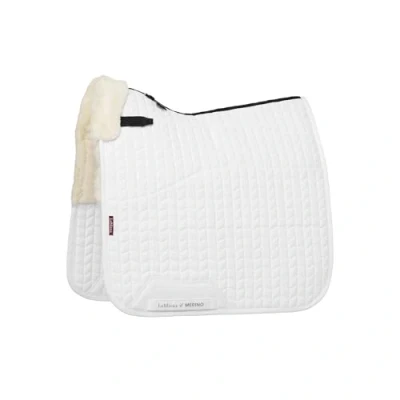 Image of LeMieux Merino+ Half Lined Dressage Square White/Natural Large