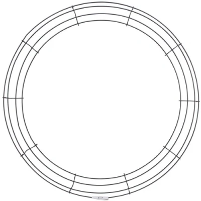 Image of Panacea Wire Wreath Frame 20 inch, Other, Multicoloured, 4.54 x 52.8 cm