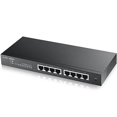 Image of Zyxel 8 Port Gigabit PoE Switch, Black
