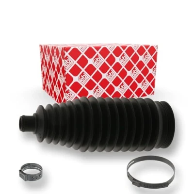 Image of 4066A3 Bellow, steering FEBI BILSTEIN 39238 Thermoplast Front Axle Left, Right with clamps PEUGEOT: 107 Hatchback