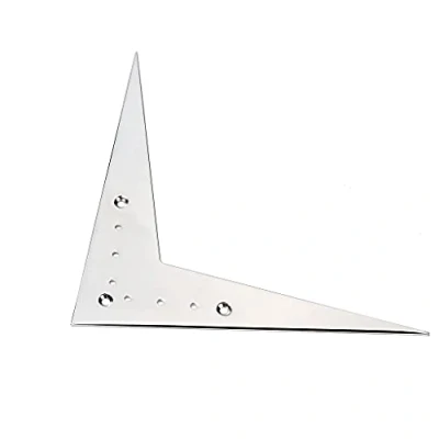 Image of Alnicov Large 6 String Flying V Style Guitar Bridge Tailpiece Compatible For Parts Accessories (Silver)