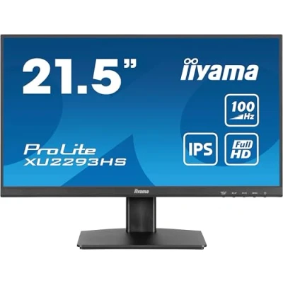 Image of iiyama Monitor Desktop XU2293HS B6 21.5&quot;, Full HD LED, IPS, 1920 x 1080/100Hz, 1H1DP, Black