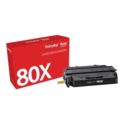 Image of Everyday by Xerox Mono Toner compatible with HP 80X (CF280X), High Capacity , Black