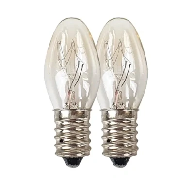 Image of Cello Pack of 2 E14 Replacement Bulbs Himalayan Salt Lamp Electric Melt Wax Burners 15W Energy Efficient Light Warm White Colour Small Screw Versatile Lighting Reading