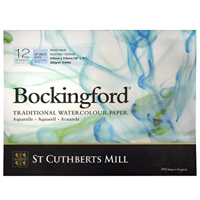 Image of Bockingford 300gsm glued Block 40.64cm x 30.48cm