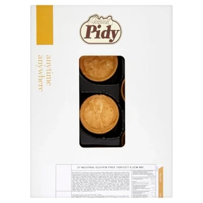 Image of Pidy Gluten Free Pastry Case Tartelettes Neutral, 8.5 cm Pack of 27