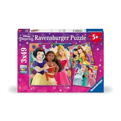 Image of Ravensburger Disney Princess Jigsaw Puzzles for Kids Age 5 Years Up 3x 49 Pieces 2024 Edition